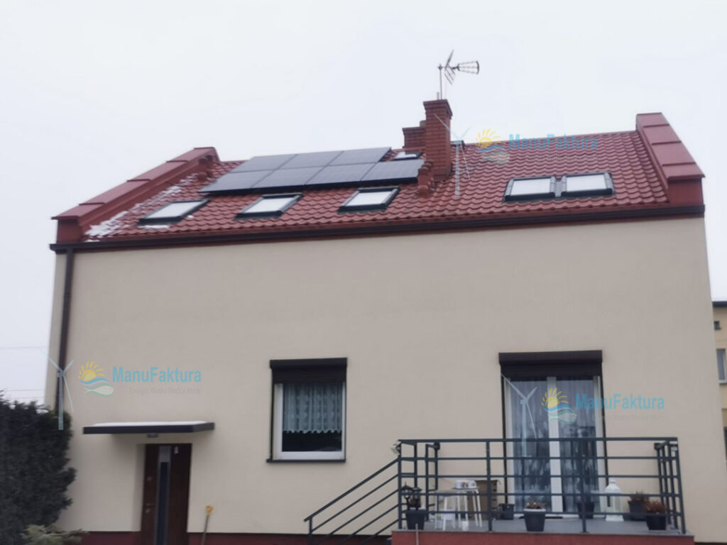 Fotowoltaika Tychy 5,8 kWp - instalacja paneli słonecznych na domu jednorodzinnym