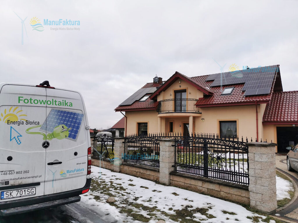 Fotowoltaika Marcinkowice 9,63 kWp - instalacja fotowoltaiki na domu jednorodzinnym
