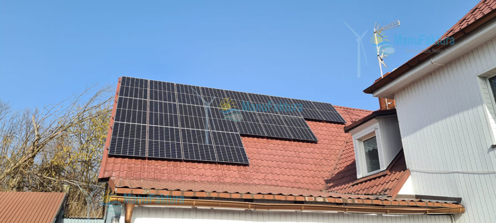 Fotowoltaika Ujazd k. Kędzierzyna-Koźle 9,9 kWp - instalacja paneli słonecznych na dachu skośnym