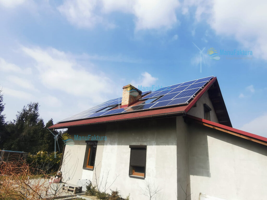 Fotowoltaika Orzesze k. Mikołowa 9,9 kWp - instalacja fotowoltaiki na niewielkim domku jednorodzinnym