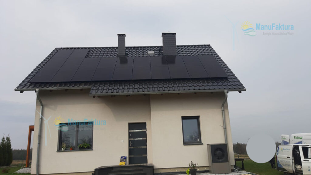 Fotowoltaika Błotnica Strzelecka Full Black 8 kWp - instalacja fotowoltaiki dla domu