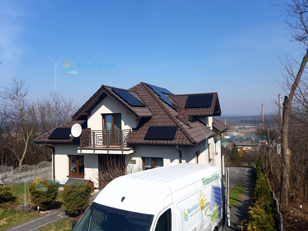 Fotowoltaika Jaworzno 7,6 kwp - instalacja paneli słonecznych dla domu