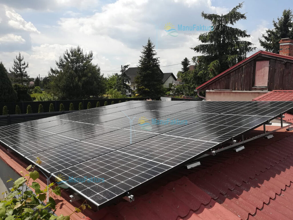 Fotowoltaika Kępa k. Opola 6,50 kWp - instalacja paneli słonecznych na budynku gospodarczym