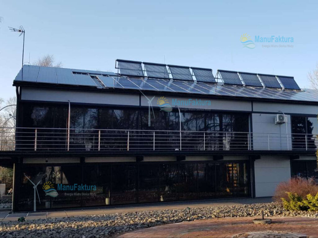 Panele słoneczne 32 kWp montaż na budynku firmy w Dąbrowie Górniczej