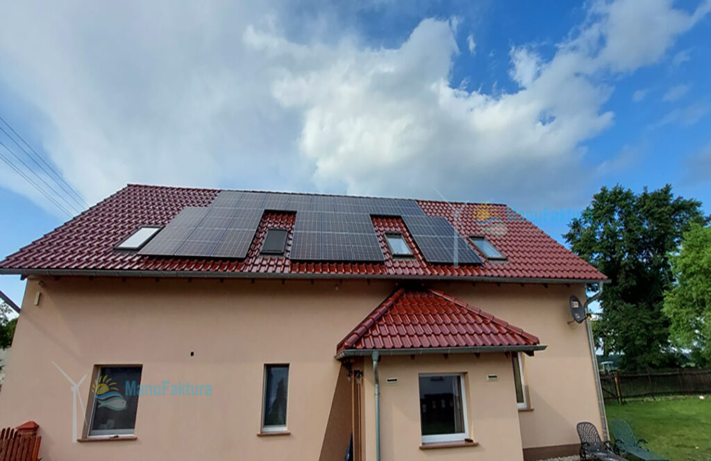 Fotowoltaika Przydroże Małe 9,50 kWp - instalacja paneli słonecznych na domu jednorodzinnym