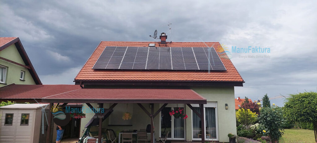 Fotowoltaika Siechnice 7,60 kWp - instalacja fotowoltaiki na domku jednorodzinnym