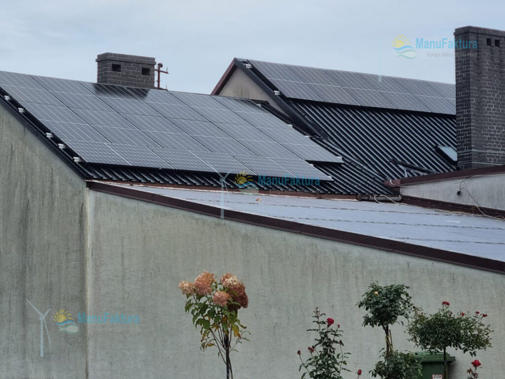 Fotowoltaika Lubrza 9,9 kWp - instalacje paneli słonecznych na budynku gospodarczym
