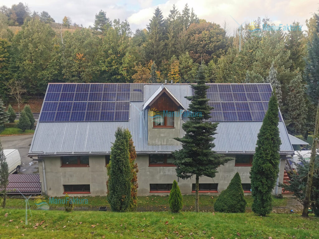 Fotowoltaika Mąkolno 9,9 kWp - instalacja fotowoltaiki na budynku w zabudowie bliźniaczej