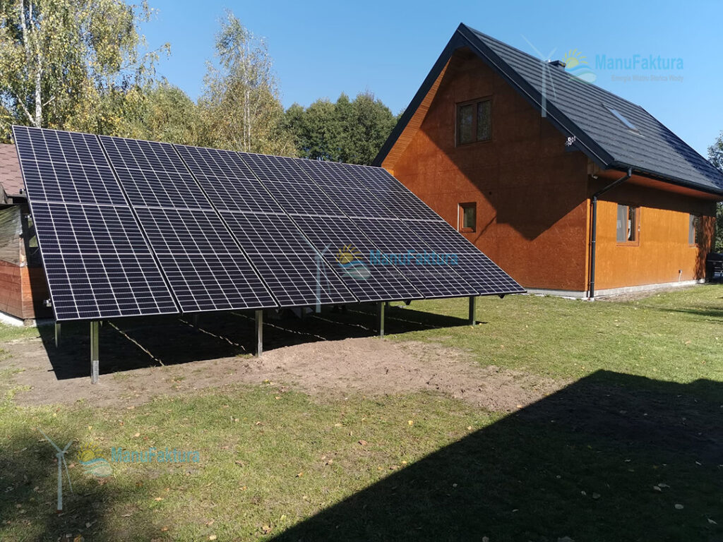 Fotowoltaika Ostrów 5,6 kWp - instalacja paneli słonecznych do zasilania domku wypoczynkowego na działce rekreacyjnej