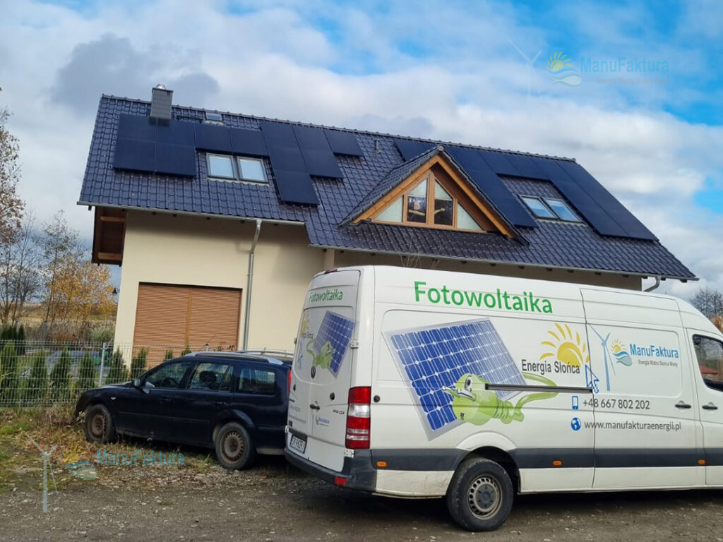 Fotowoltaika Ciepielowice 9,90 kWp - montaż fotowoltaiki na dachu domu jednorodzinnego