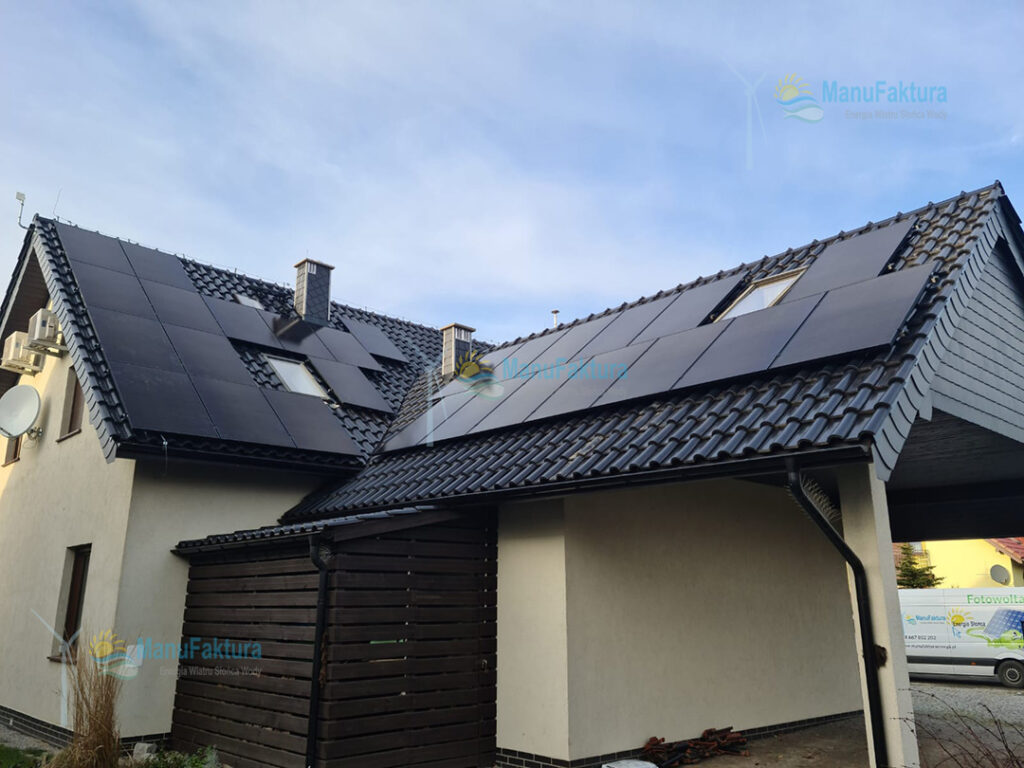 Fotowoltaika Mysłakowice 9,9 kWp - montaż paneli słonecznych na domu jednorodzinnym
