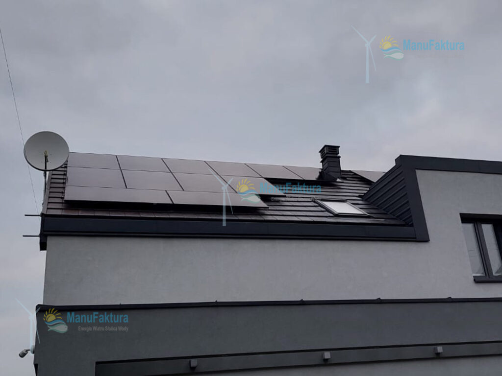 Fotowoltaika Kraków 8,14 kWp - instalacja paneli słonecznych na dachu domu