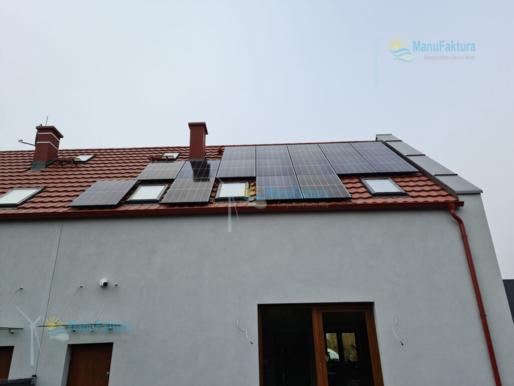 Fotowoltaika Marcinkowice 6,84 kWp - instalacja paneli słonecznych na dachu domu