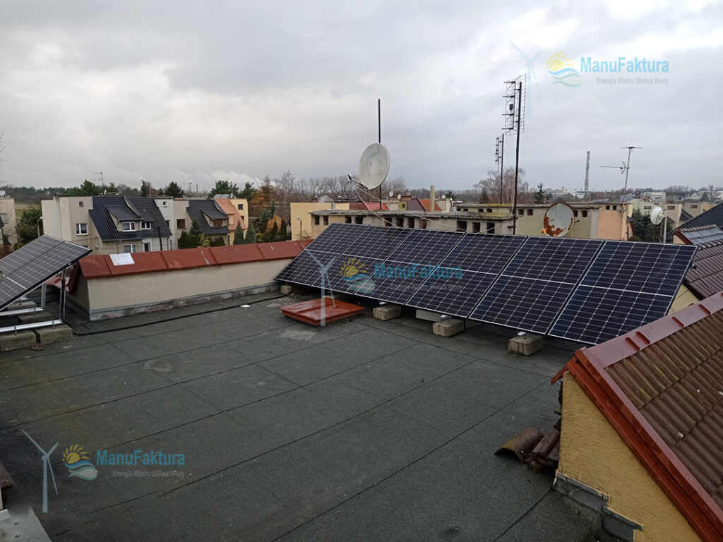 Fotowoltaika Opole 3,04 kWp - instalacja fotowoltaiki na dachu płaskim