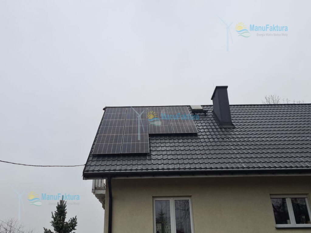 Fotowoltaika Brenna 3,8 kWp - instalacja paneli słonecznych na dachu domu