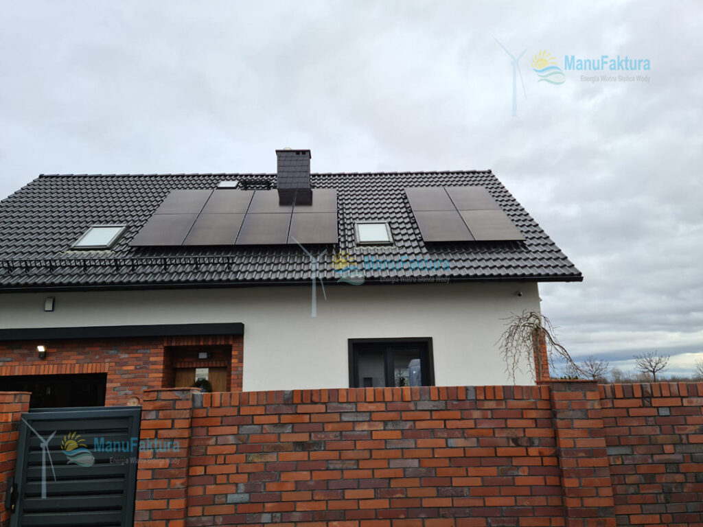 Fotowoltaika Jędrzychów 7 kWp - instalacja fotowoltaiki na budynku jednorodzinnym