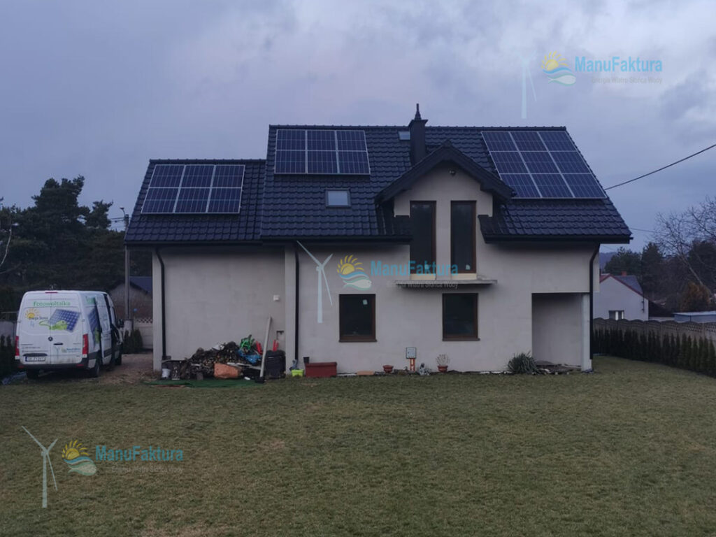 Fotowoltaika Jaworzno 8 kWp - instalacja paneli słonecznych na dachu domu