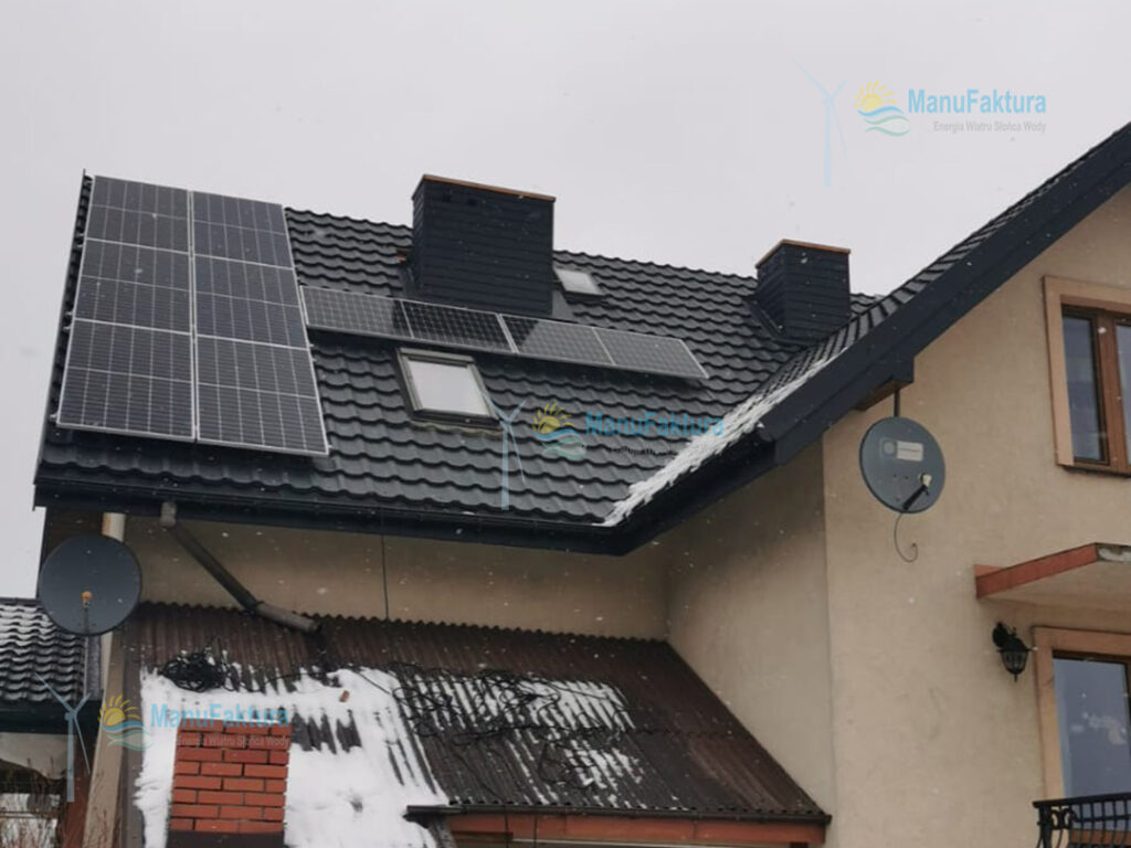 Fotowoltaika Łazy 5,2 kWp - instalacja paneli fotowoltaicznych na dachu domu