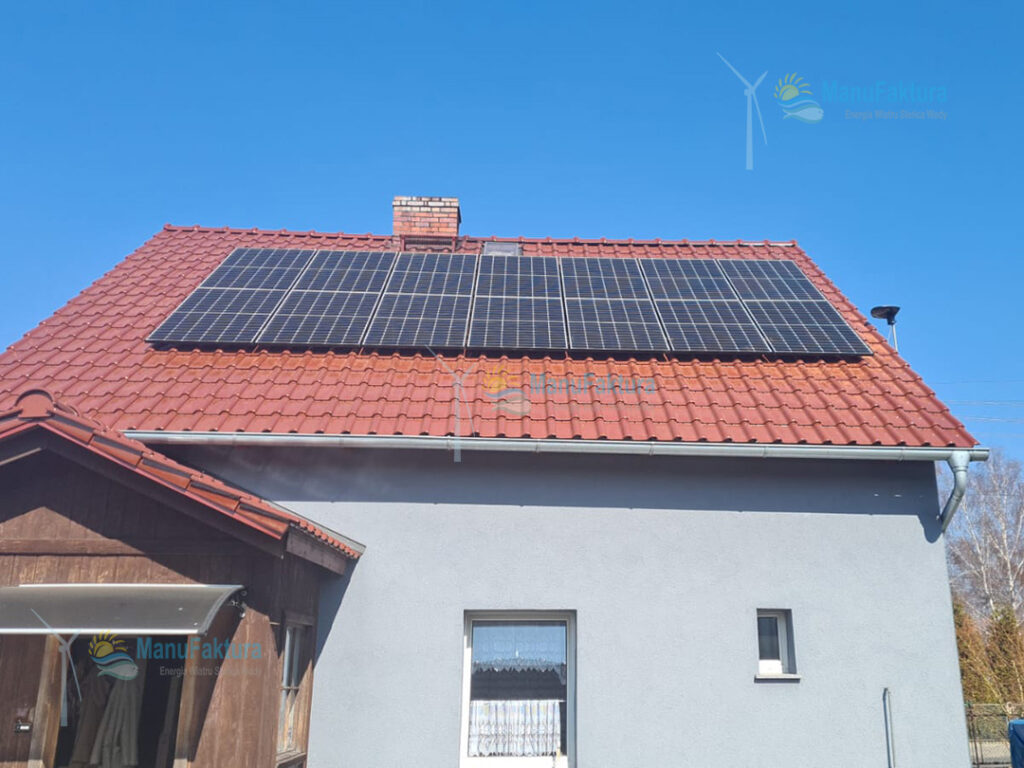 Fotowoltaika Kędzierzyn Koźle 5,4 kWp - instalacja paneli słonecznych na dachu domu jednorodzinnego