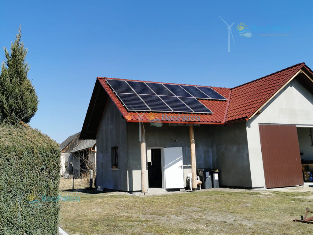 Fotowoltaika Korfantów 4,7 kWp - instalacja paneli słonecznych na domu jednorodzinnym
