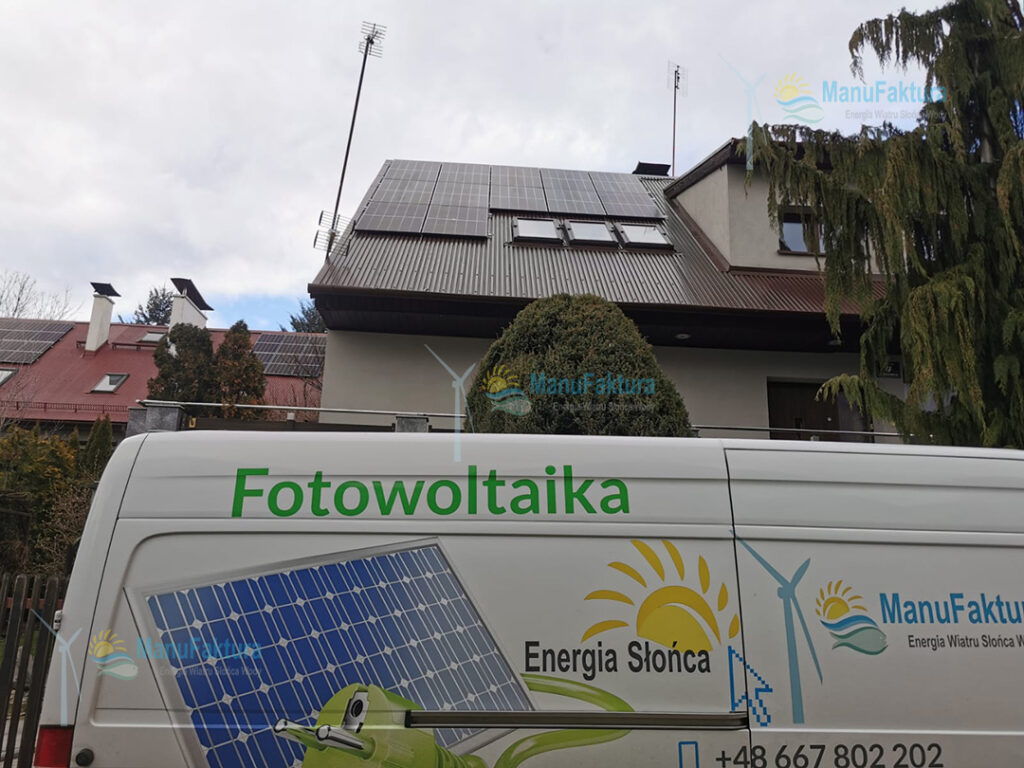 Fotowoltaika Kraków 4,6 kWp - instalacja paneli słonecznych na domu jednorodzinnym