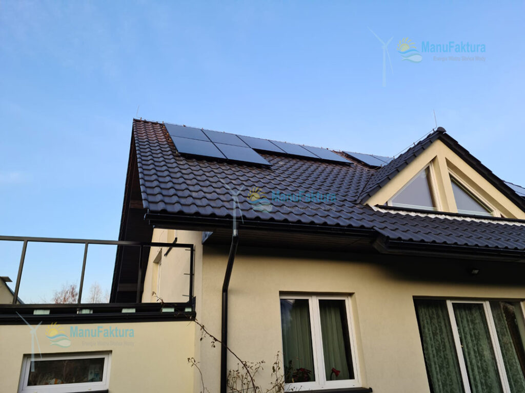 Fotowoltaika Kraków 6 kWp - panele słoneczne na dachowce ceramicznej