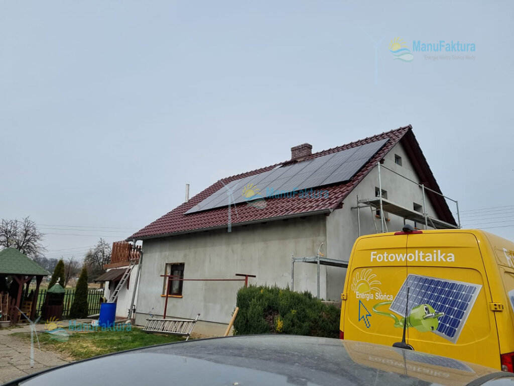 Fotowoltaika Lichynia 6 kWp - panele słoneczny na domu jednorodzinnym