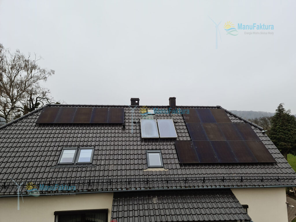 Fotowoltaika Oleszka 6 kWp - instalacja czarnych paneli słonecznych