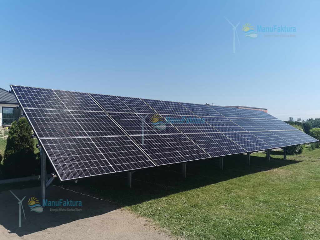 Fotowoltaika Żytna 8 kWp śląskie - instalacja paneli słonecznych na gruncie na konstrukcji