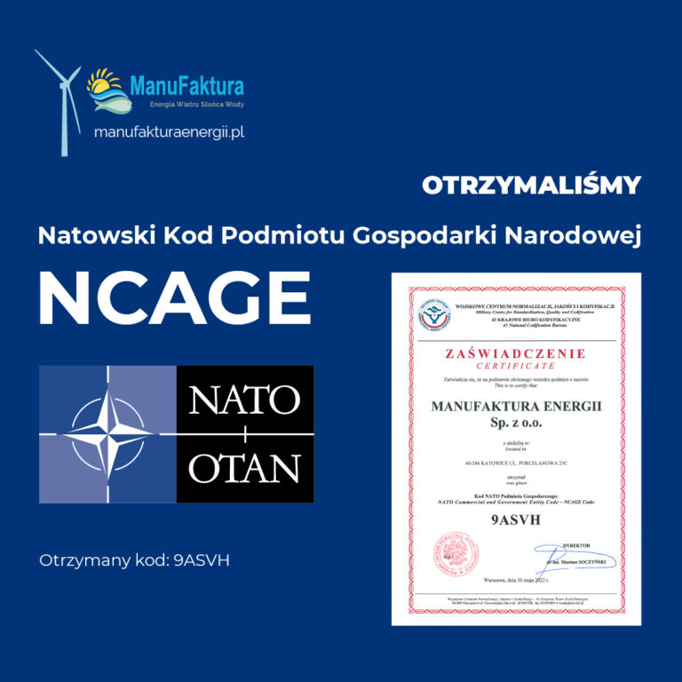 Maufaktura Energii kod NCAGE - NATO Commercial and Government Entity