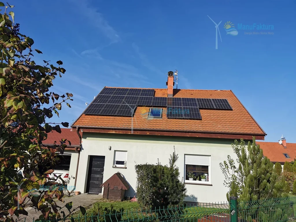 Fotowoltaika Siechnice 6,5 kWp instalacja paneli słonecznych na dachu domu jednorodzinnego