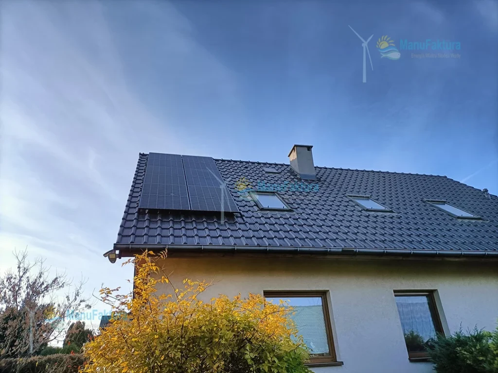 Fotowoltaika Mikołów 4 kWp panele słoneczne na domu jednorodzinnym
