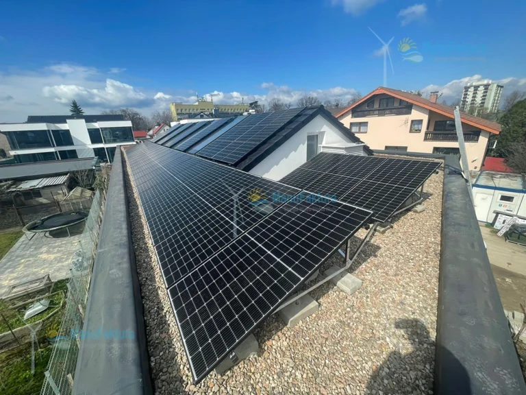 Fotowoltaika Opole 20 kWp - panele słoneczne na dachu balastowym