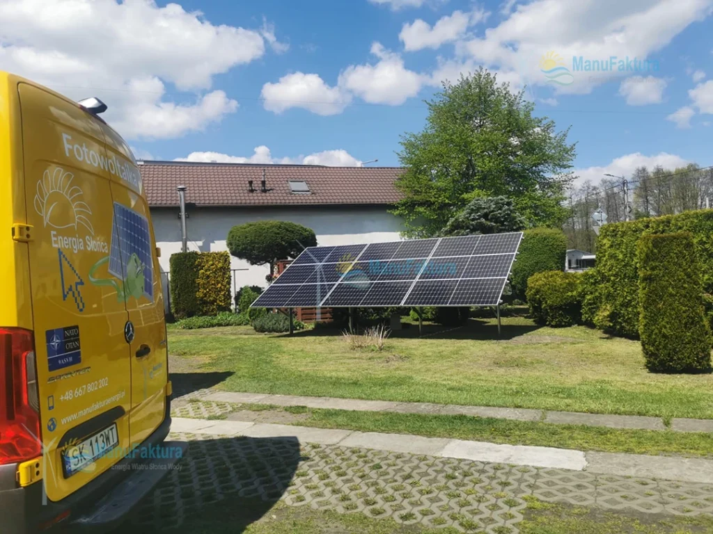 Fotowoltaika Orzesze 4,20 kWp - gruntowa instalacja paneli słonecznych