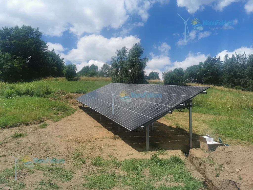 Fotowoltaika Chwalisław 9,90 kWp panele słoneczne instalacja naziemna gruntowa