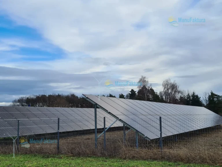 Instalacja naziemna paneli słonecznych dla firmy w Opolu, moc fotowoltaiki 50 kWp