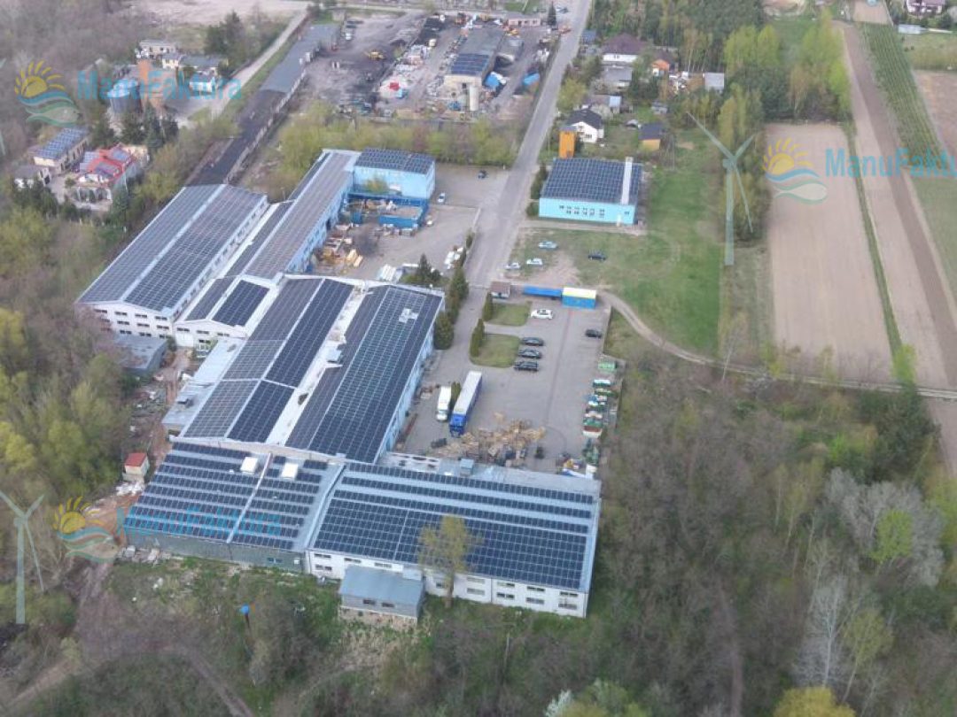 Fotowoltaika Pszczyna - instalacja paneli słonecznych na zakładzie produkcyjnym